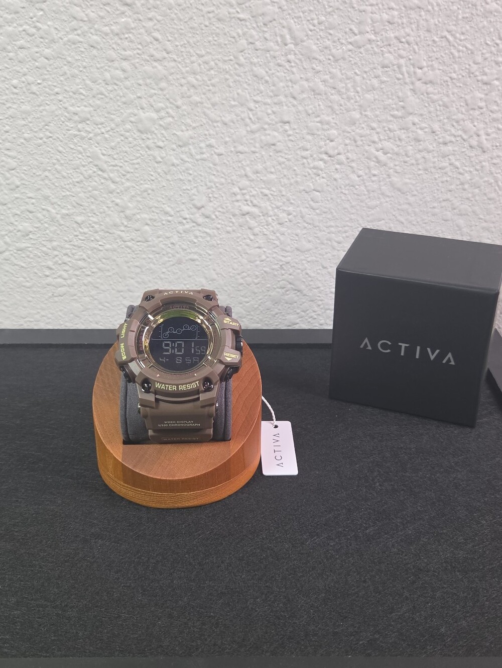 Activa Digital Essentials ACW8082-034 Unisex 50mm Brown Cream Digital Watch